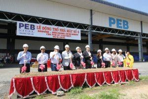 Photo of PEB Steel holding the groundbreaking ceremony of the 6th pre-engineered steel factory