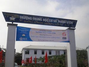 Thanh Uyen Secondary School, Tam Nong District, Phu Tho Province on the inauguration day.